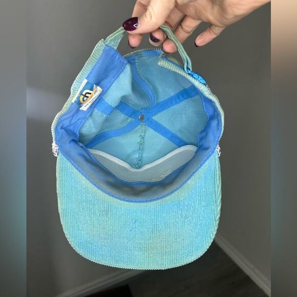 Light blue- Pebble Beach - rope cap- vintage - some staining corduroy -1970s - Picture 2 of 10